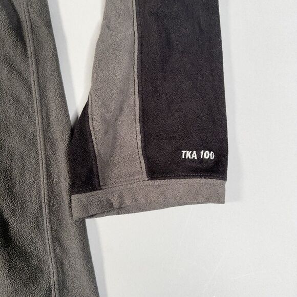 The North Face Men's Grey Fleece Quarter 1/4 Zip Pullover Size Large TKA 100 - Picture 7 of 11
